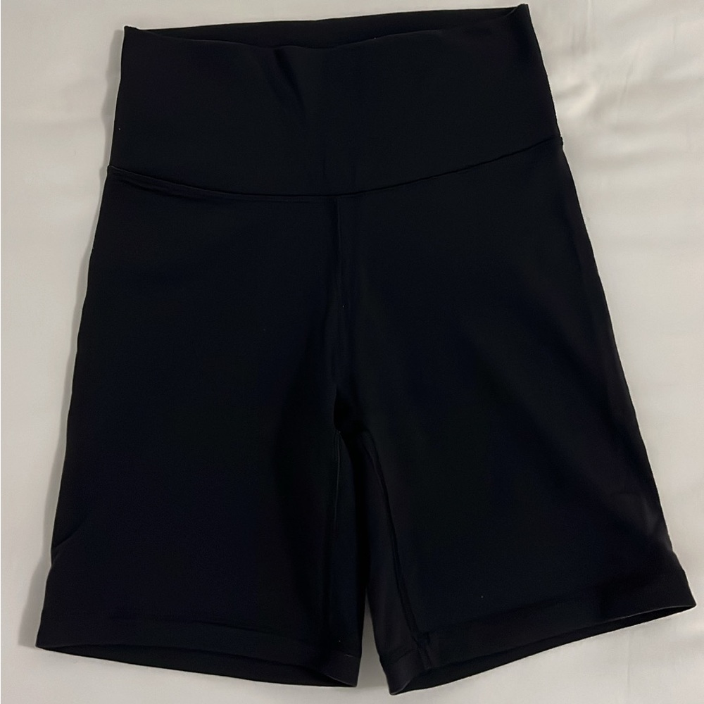 Aritzia TNA Black Women's High-Waisted Biker Shorts